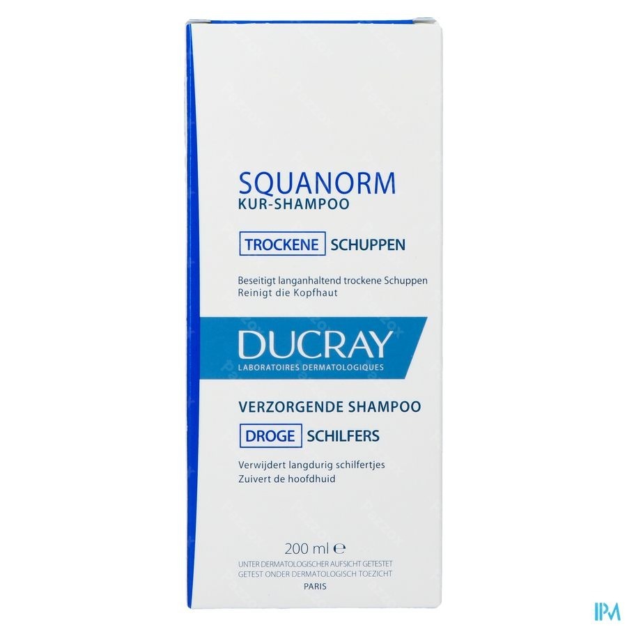 Ducray Squanorm Anti Roos Shampoo Droge Schilfers 200ml