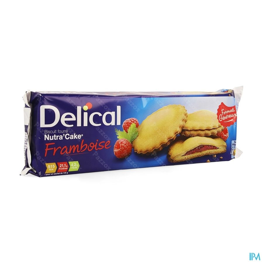 Delical Nutra Cake Framboos 3x3