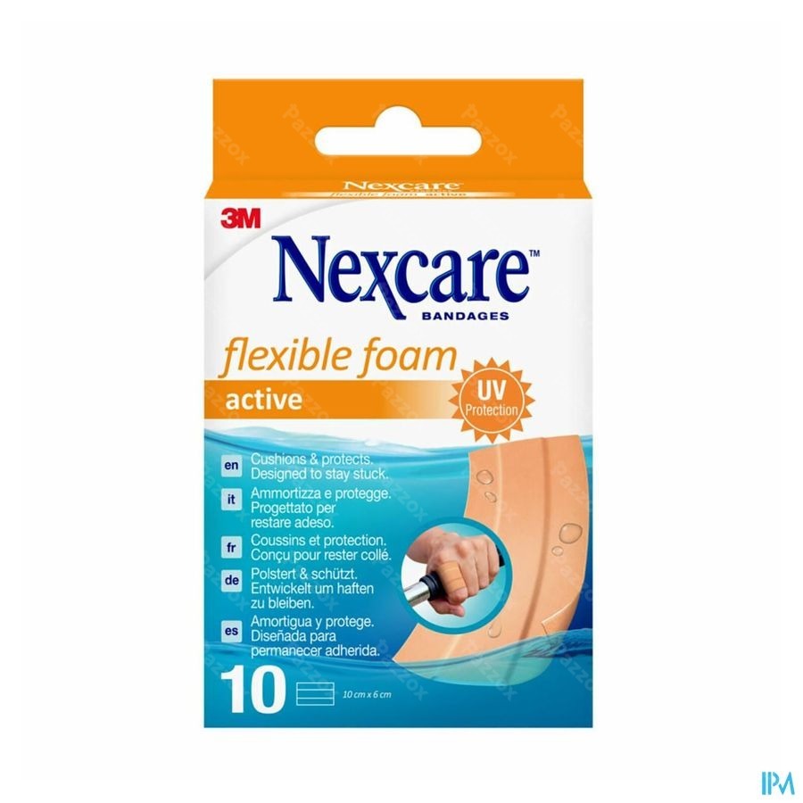 Nexcare 3m Flexible Foam Active Ha Pleist.strip 10