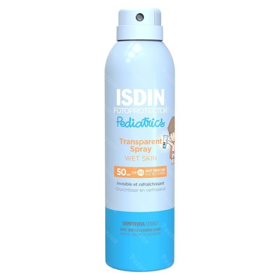 Isdin Fotoprotector Pediarics Wet Skin Transparante Spray SPF50 250ml