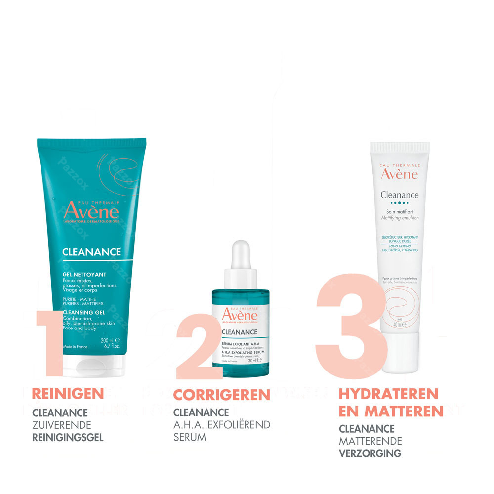Avène Cleanance Matterende verzorging, Hydraterend & verminderd talg, Vette huid 40ml