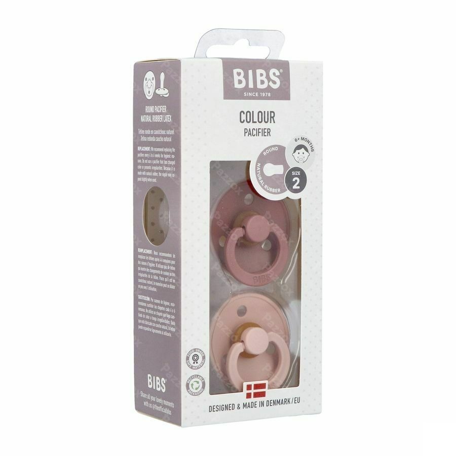 Bibs 2 Fopspeen Duo Woodchuck Blush