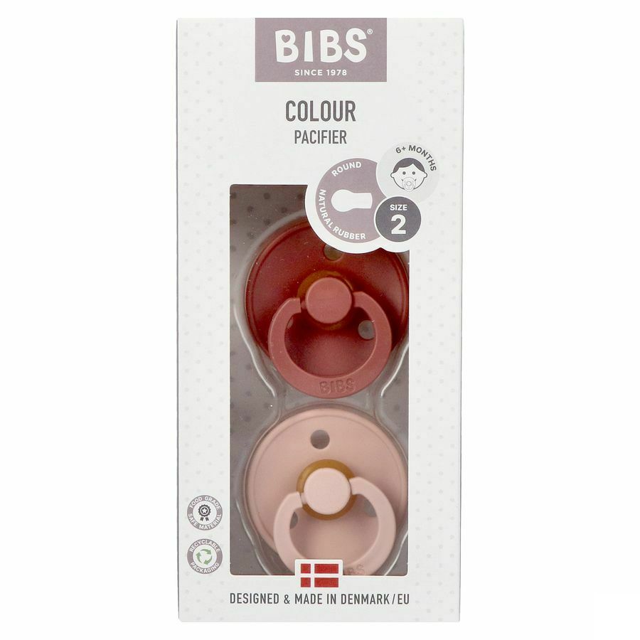 Bibs 2 Fopspeen Duo Woodchuck Blush afbeelding 1