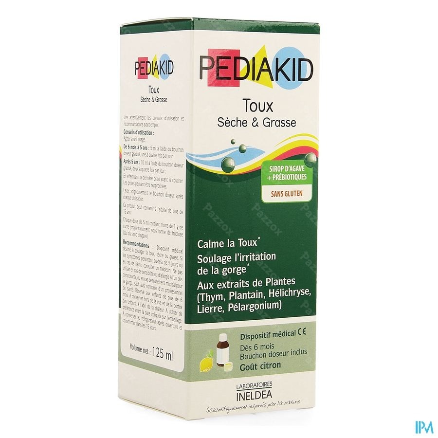 Pediakid Droge Hoest en Slijmhoest 125ml