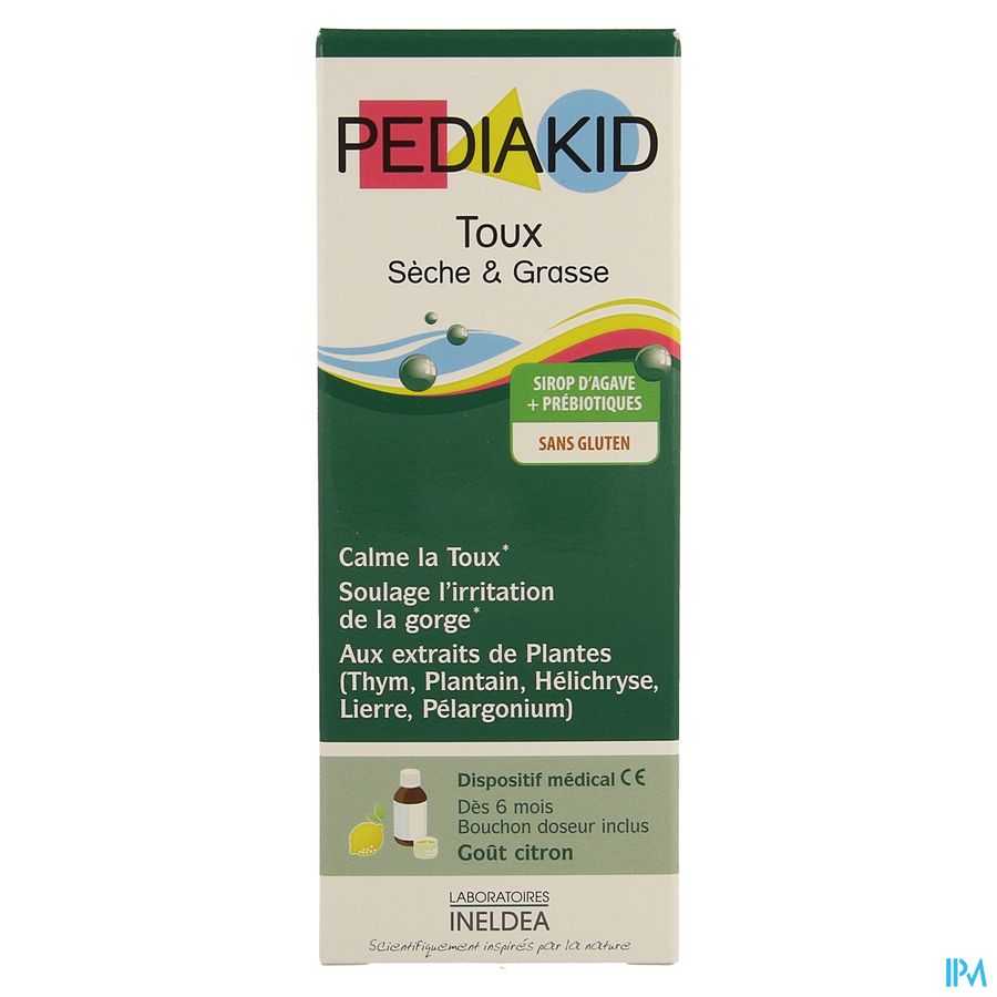 Pediakid Droge Hoest en Slijmhoest 125ml afbeelding 1