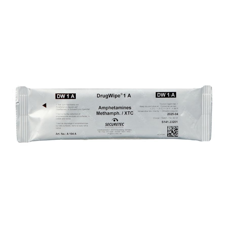 Drugwipe 1a Speeksel/oppervlak/zweettest Amp/mamp