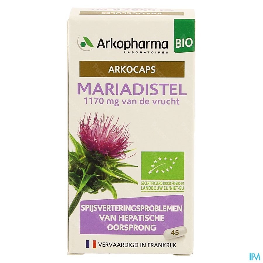 Arkopharma Arkocaps Mariadistel Bio 45 Capsules