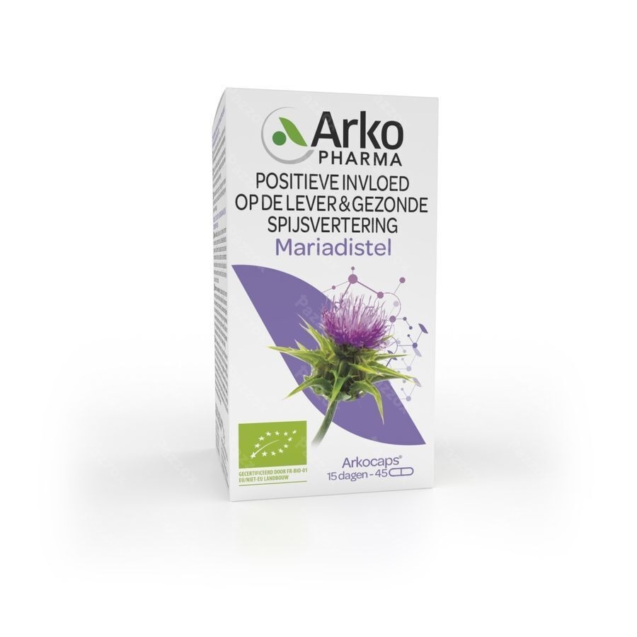 Arkopharma Arkocaps Mariadistel Bio 45 Capsules