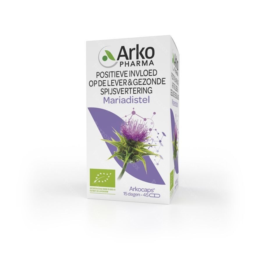 Arkopharma Arkocaps Mariadistel Bio 45 Capsules