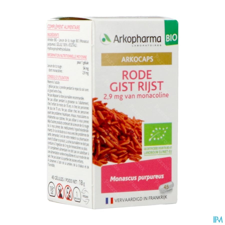 Arkocaps Rode Gist Rijst Bio 45 Capsules