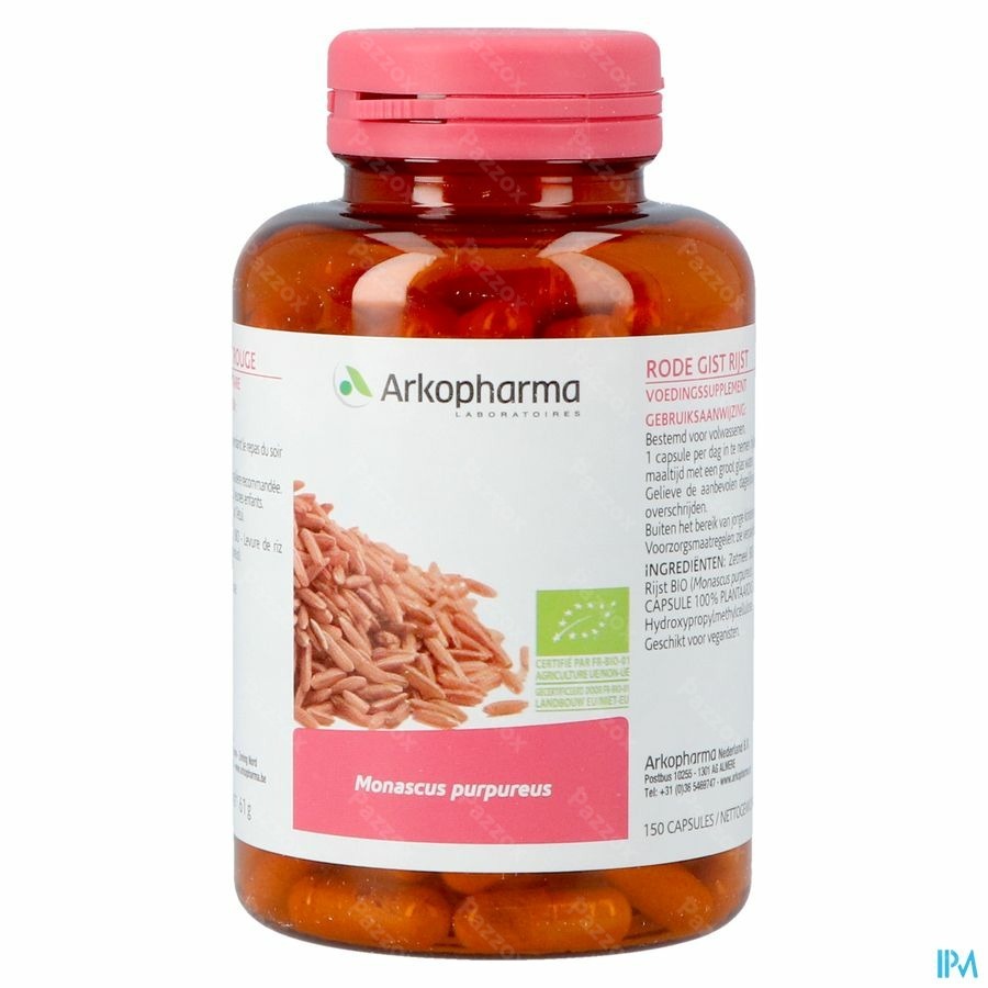 Arkocaps Rode Gist Rijst Bio 150 Capsules 