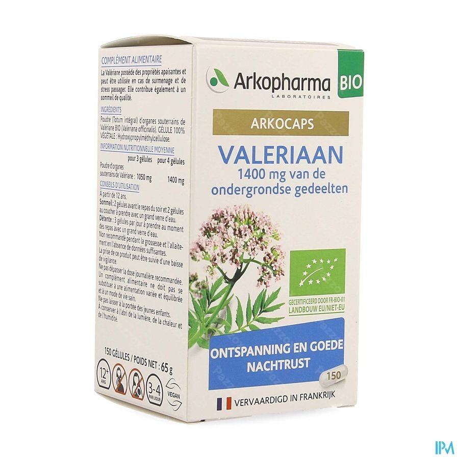 Arkocaspules Valeriaan Bio Caps 150 Nf