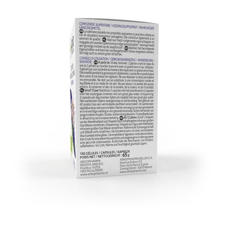Arkocaspules Valeriaan Bio Caps 150 Nf