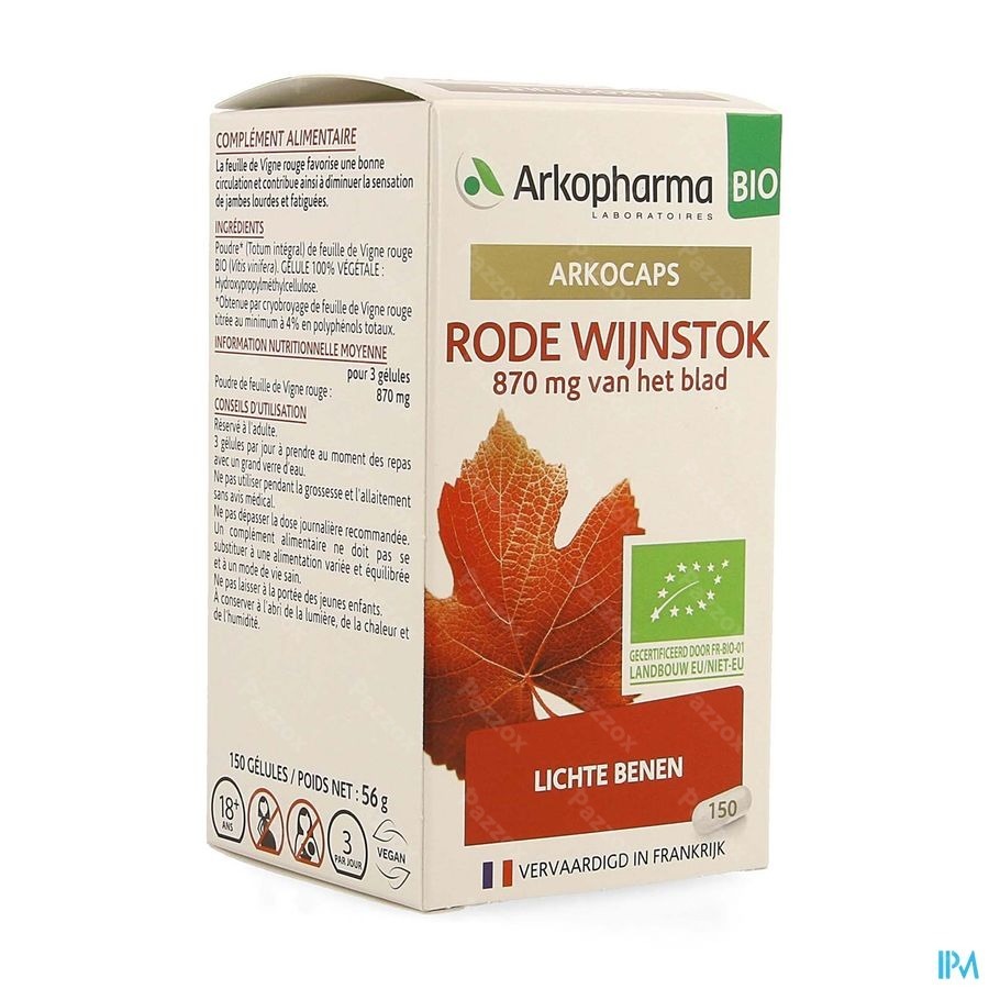 Arkocaps Rode Wijnstok Bio Caps 150 Nf