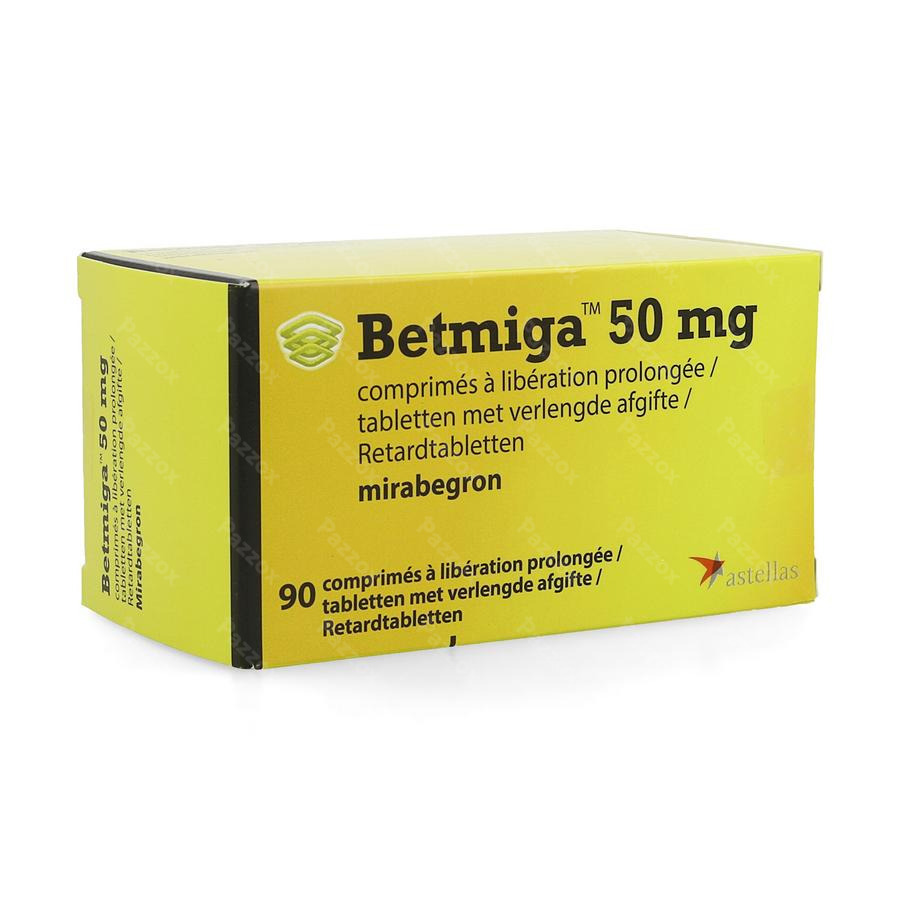 Betmiga 50mg Pi Pharma Verl.afg. Comp 90x50mg Pip
