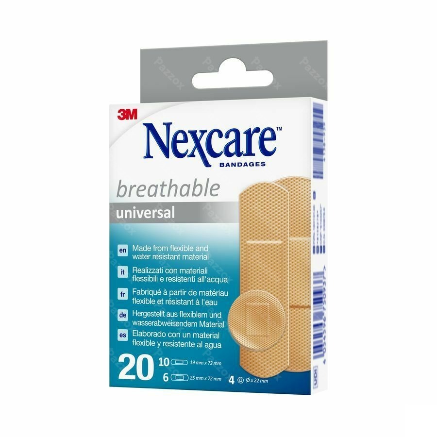 Nexcare 3m Breathabl.univer. Ass. Strips20 N0320as