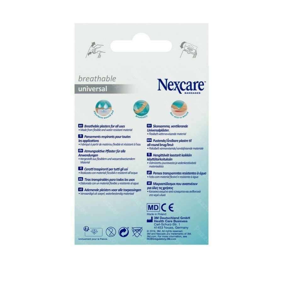 Nexcare 3m Breath.univ.25x72mm Strips 20 N0320ns-1