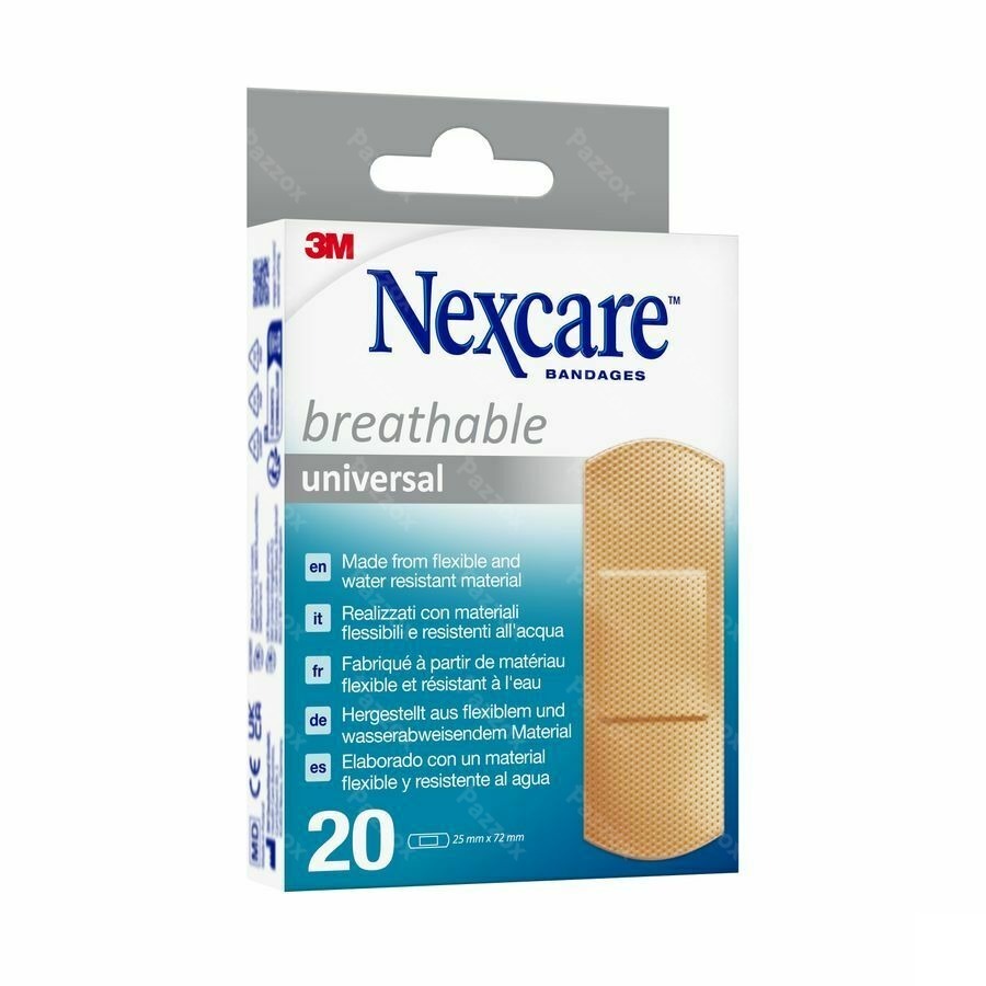 Nexcare 3m Breath.univ.25x72mm Strips 20 N0320ns-1