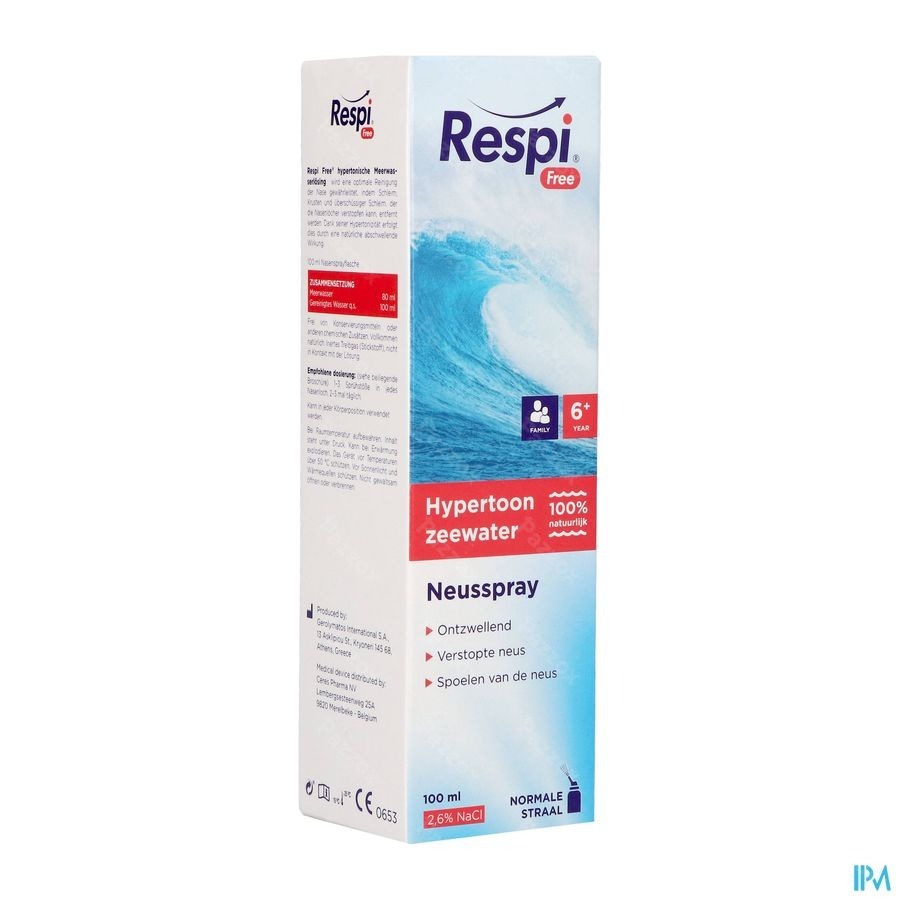 Respi Free Hypertonic Family Spray 100ml