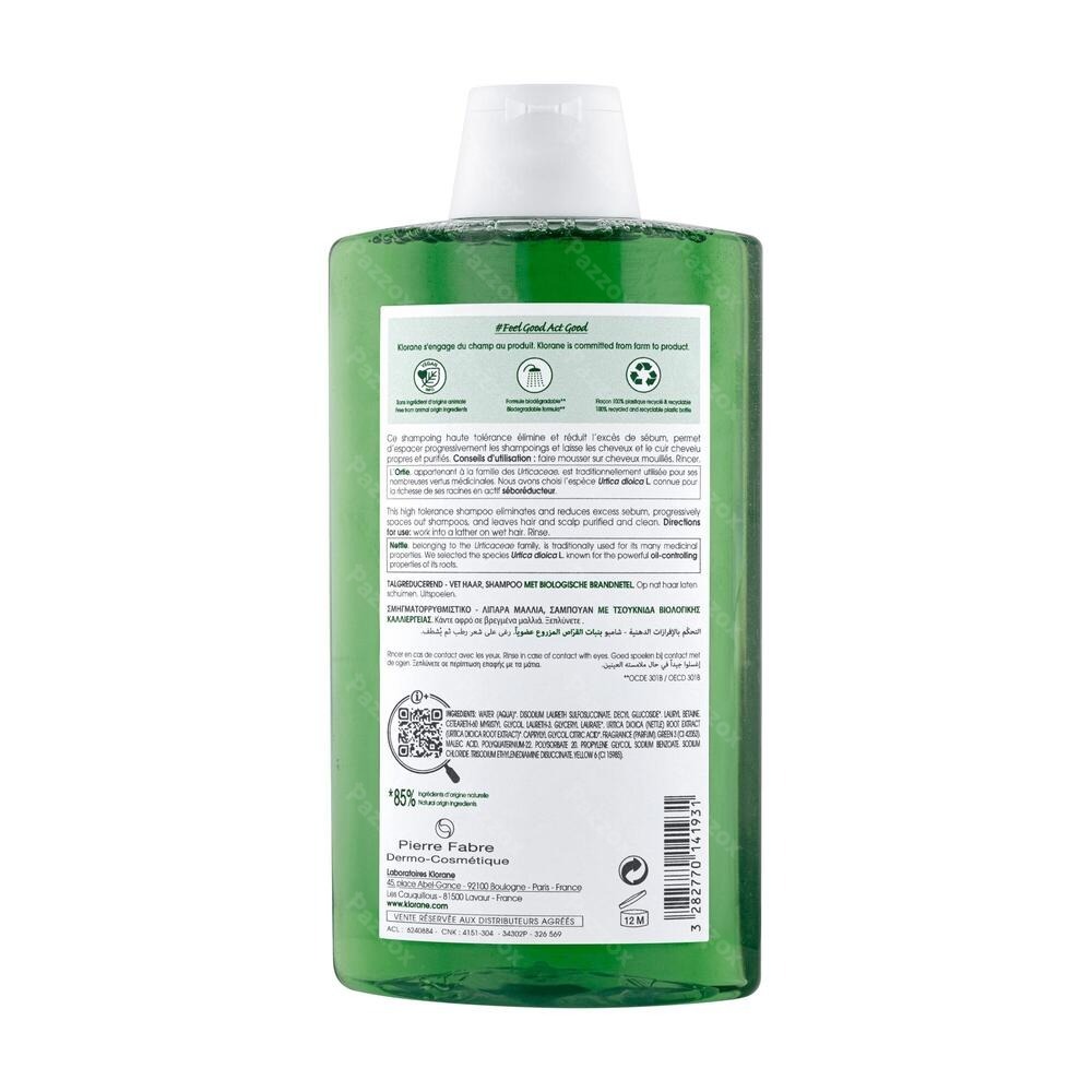 Klorane Capil. Sh Brandnetel 400ml Nf