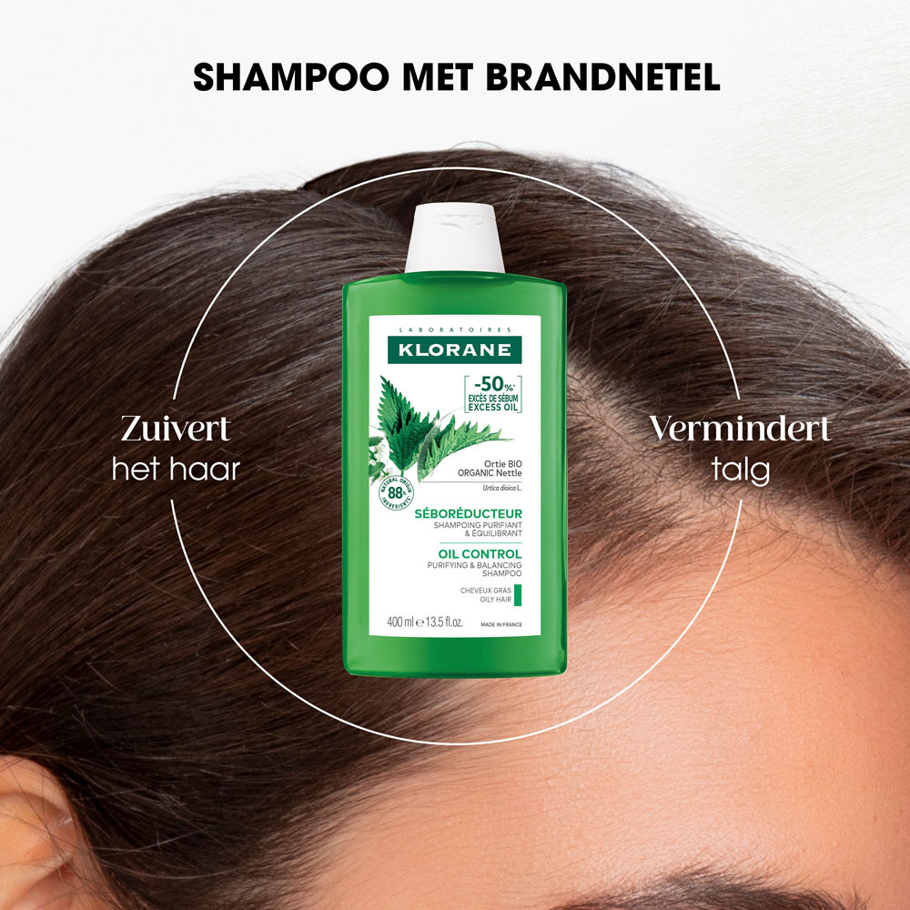 Klorane Sebumregulerende Shampoo Met Brandnetel Vet Haar 200ml
