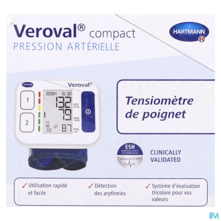Hartmann Veroval Compact Pols Bloeddrukmeter
