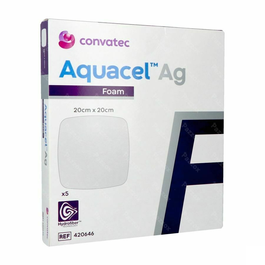 Aquacel Ag Foam Non Adhesief 20x20cm 5