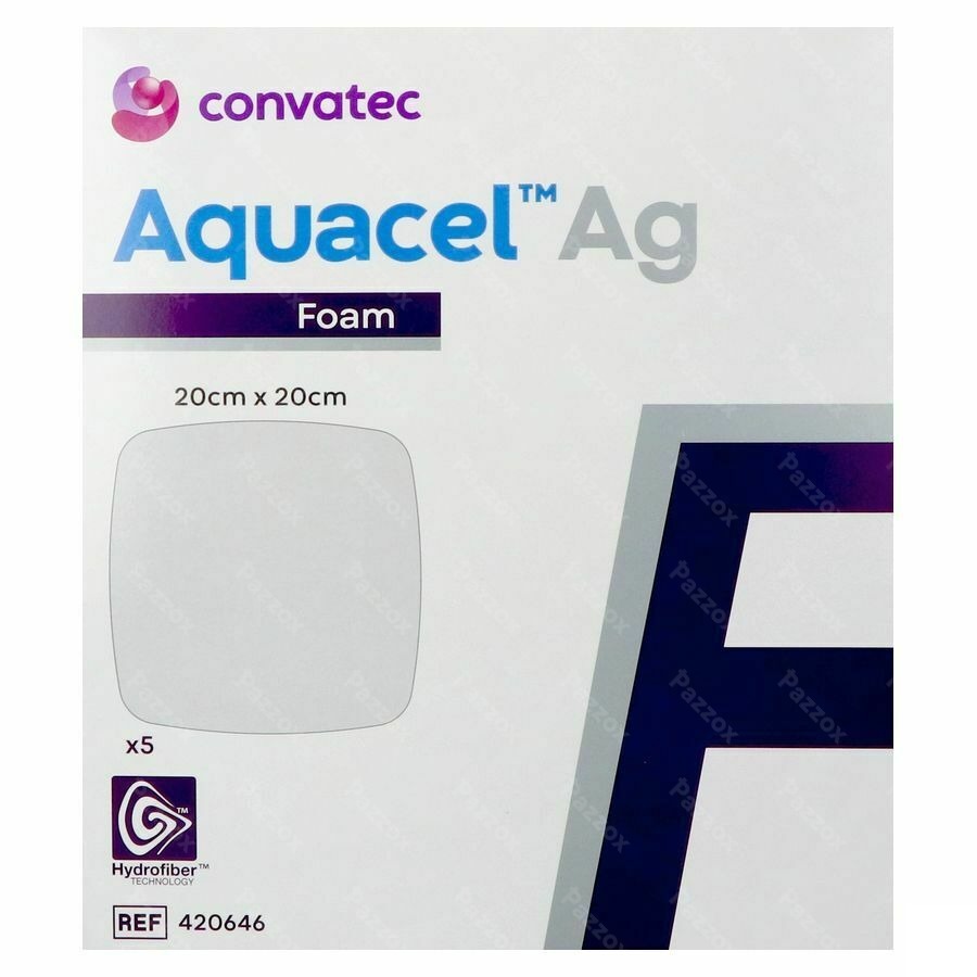 Aquacel Ag Foam Non Adhesief 20x20cm 5