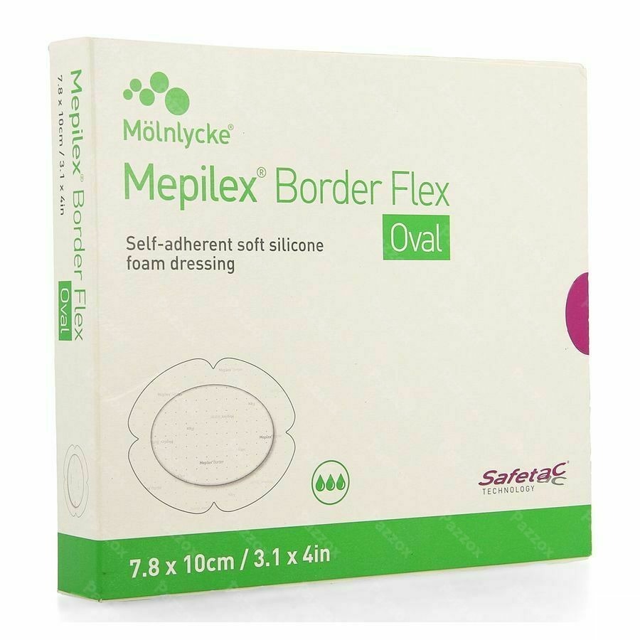 Mepilex Border Flex Oval Verb 7,8x10cm 5 583500