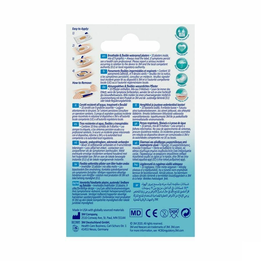 Nexcare 3m Tattoo Wtp 26mm X 57mm 1maat 10