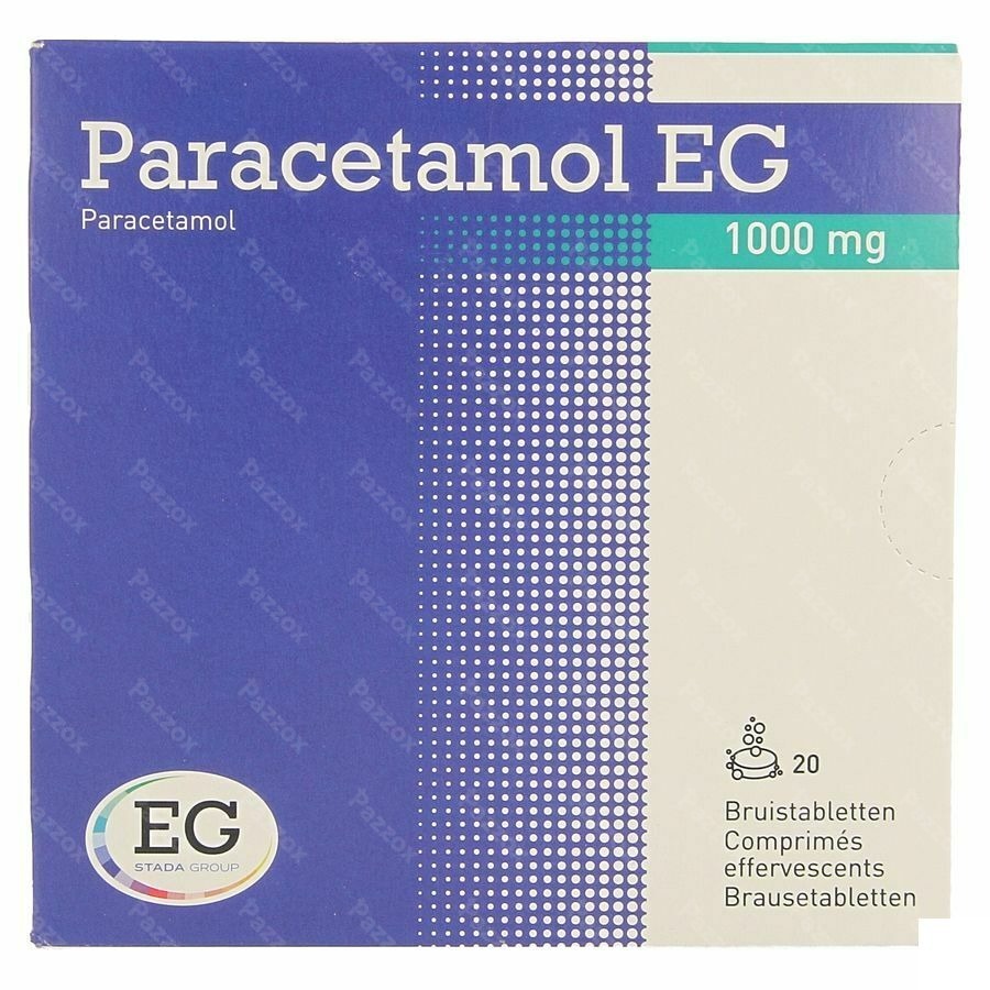 Paracetamol Eg 1000mg 20 Bruistabletten