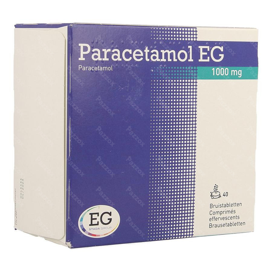 Paracetamol Eg 1000mg 40 Bruistabletten 