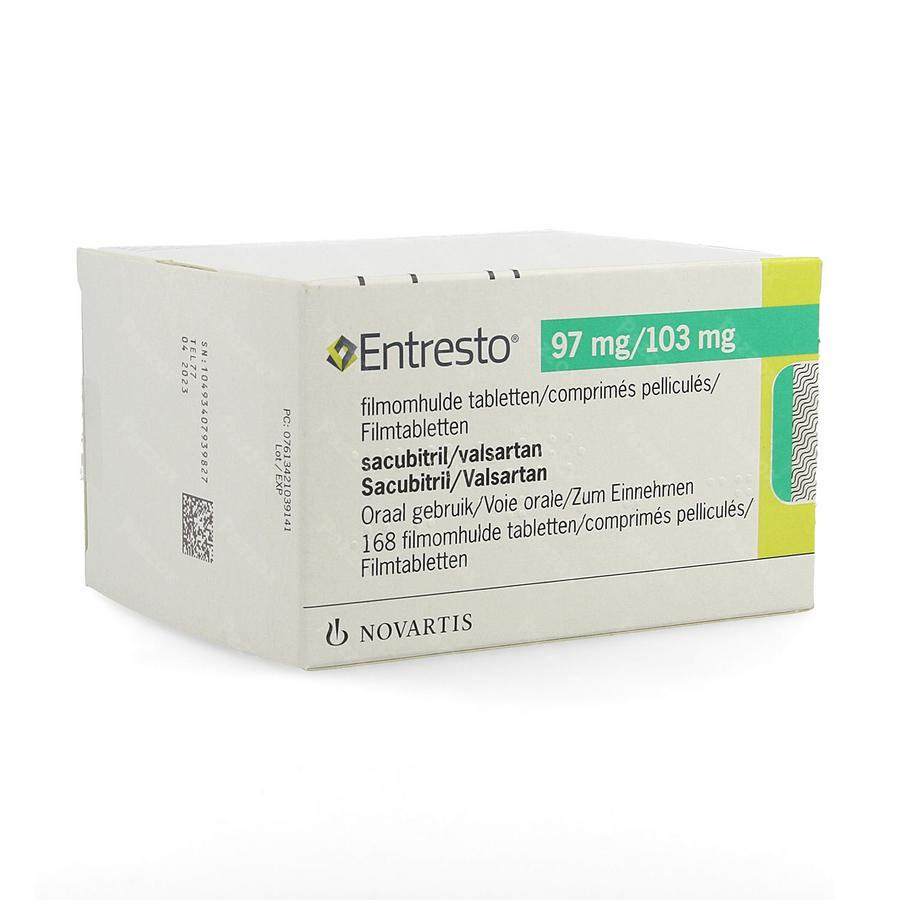 Entresto 97mg/103mg Filmomh Tabl 168
