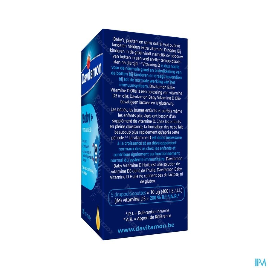 Davitamon Baby Vitamine D Olie Druppels 25ml