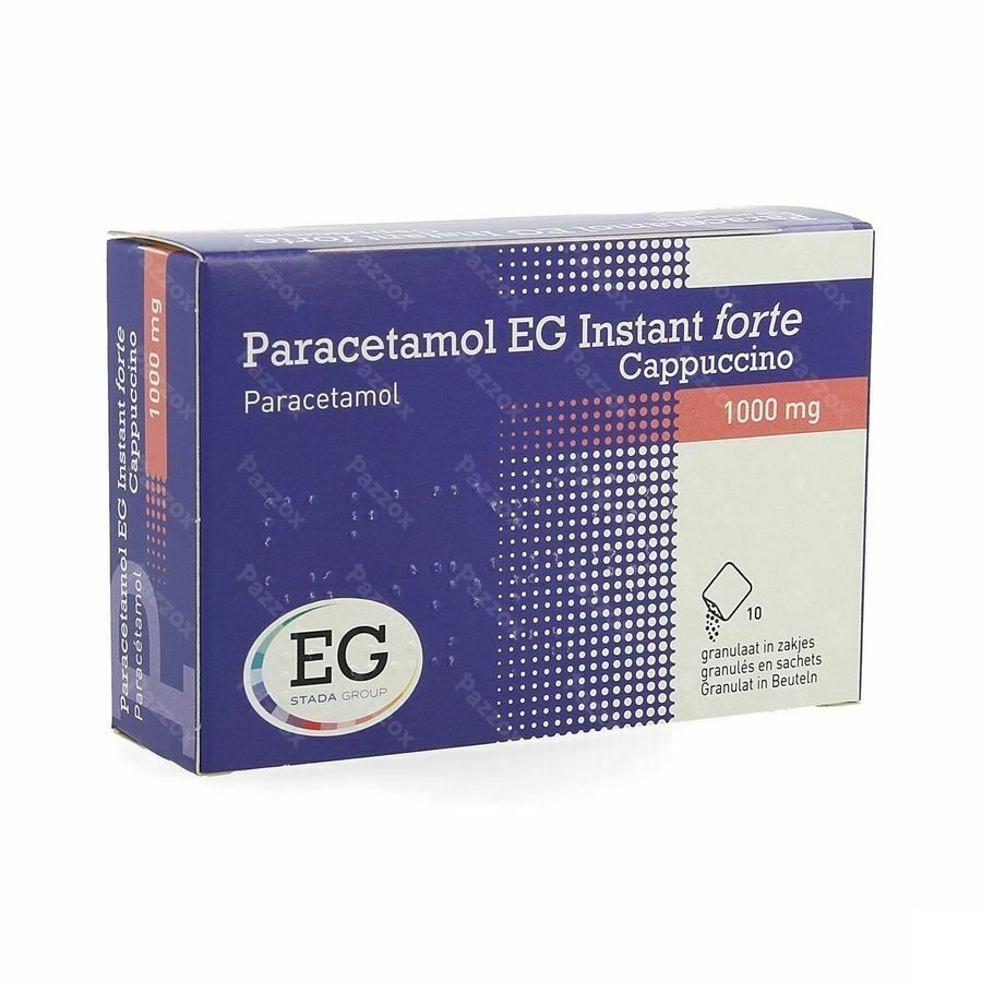 Paracetamol Eg Instant Forte Cappucino 1000mg 10 Zakjes