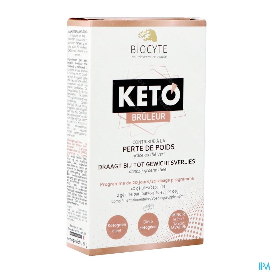 Biocyte Keto Vetverbrander 40 Capsules