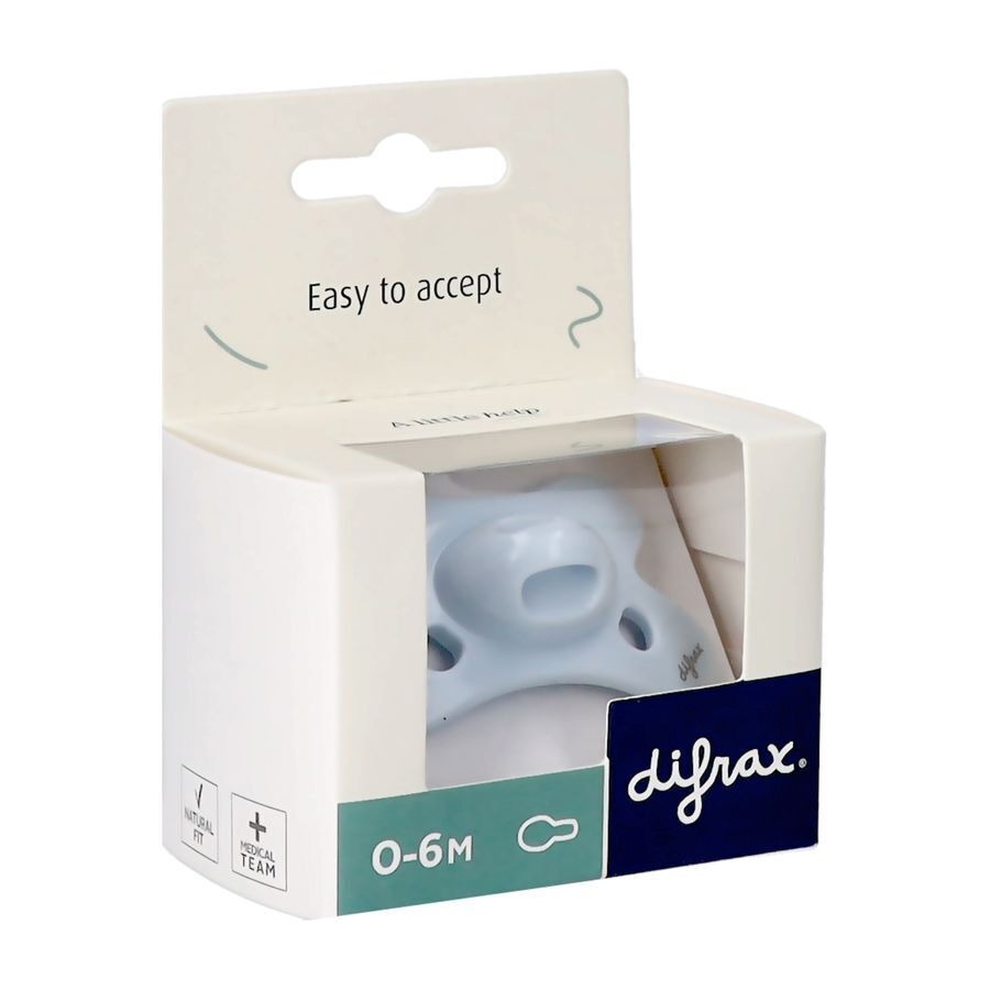 Difrax Fopspeen Natural 0-6 Maanden Pure Ice