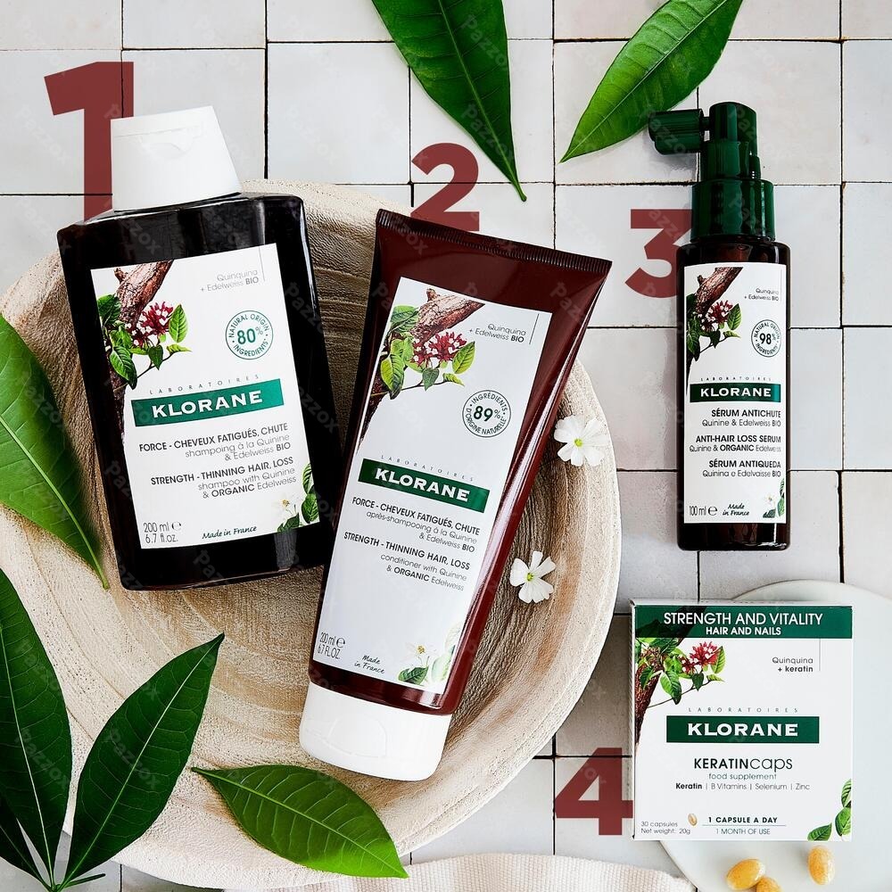 Klorane Shampoo Kinine & Edelweiss 400ml