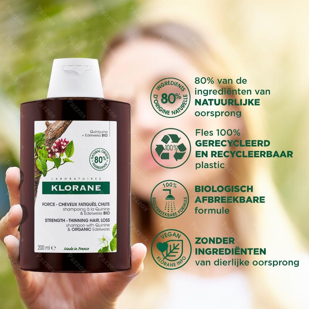 Klorane Shampoo Kinine & Edelweiss 400ml