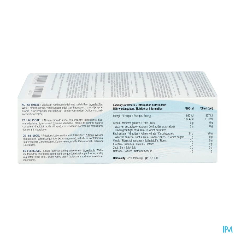 6d Sports Nutrition Isogel Appel 6x60ml