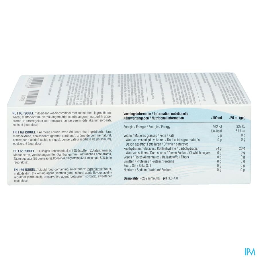 6d Sports Nutrition Isogel Appel 6x60ml