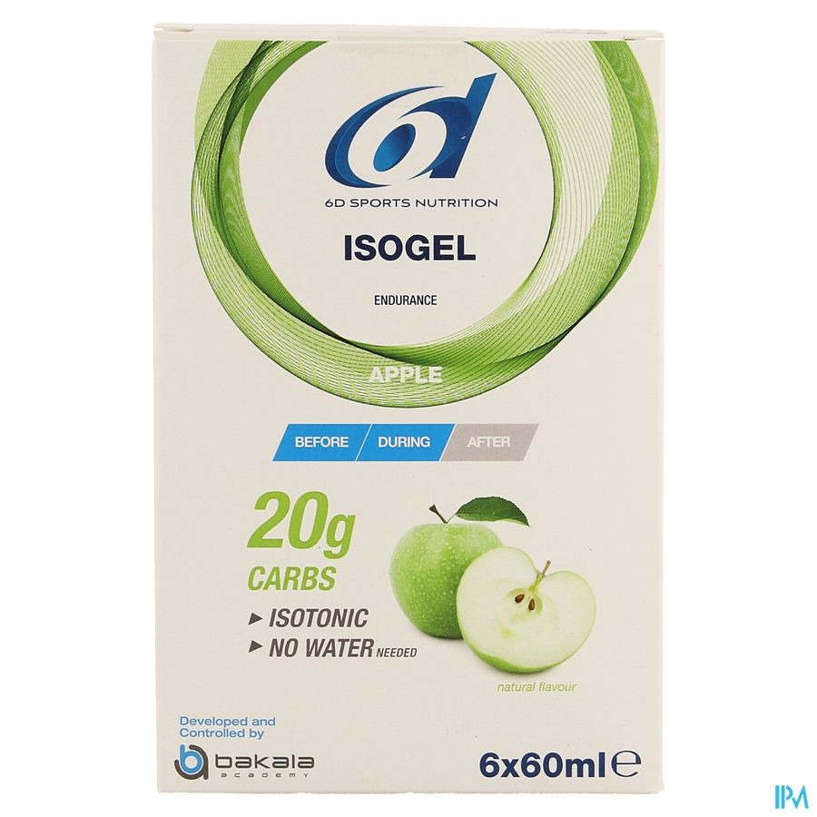 6d Sports Nutrition Isogel Appel 6x60ml