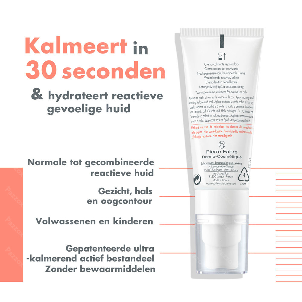Avène Tolerance Control Verzachtende Crème 40ml