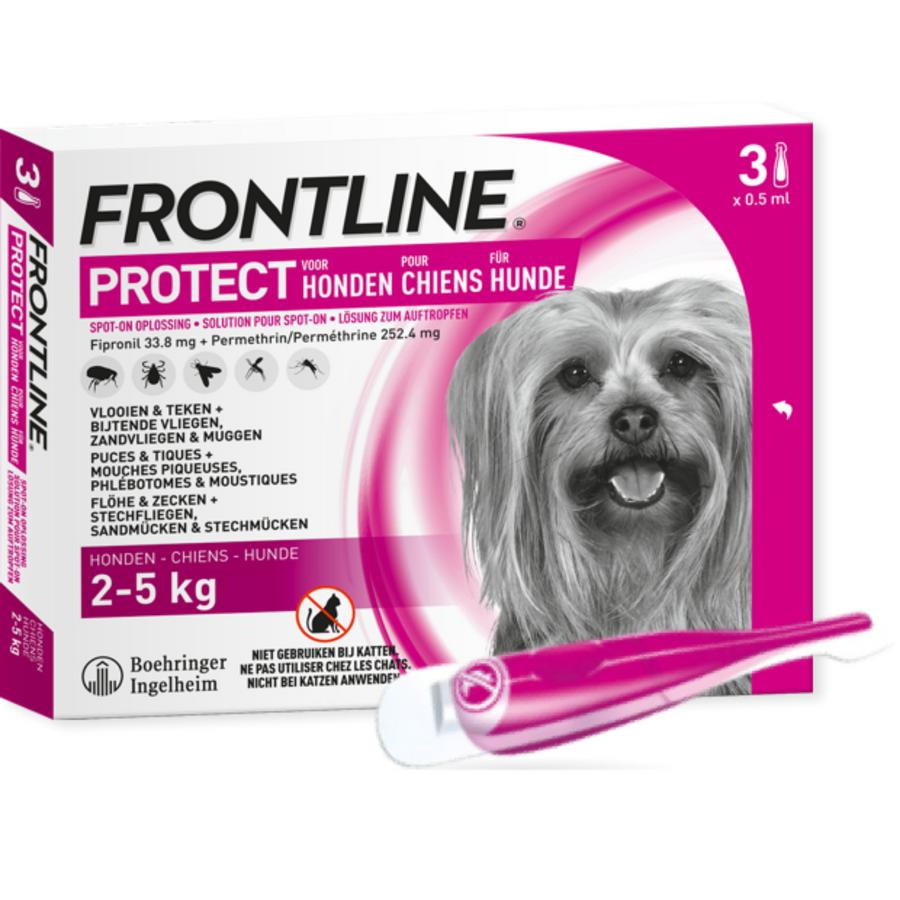 tarwe Individualiteit gezond verstand Frontline Protect Spot On Opl Hond 2-5kg Pipet 3 kopen - Pazzox