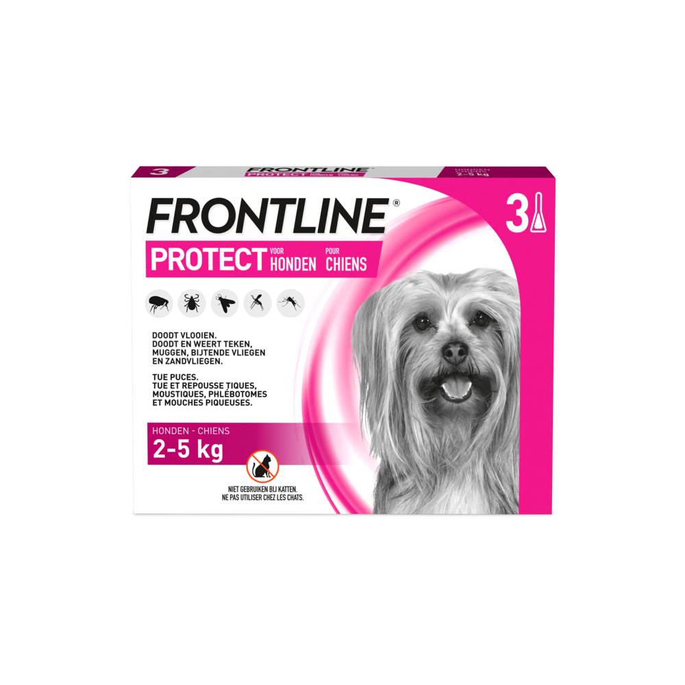 Frontline Protect Spot On Opl Hond 2-5kg Pipet 3