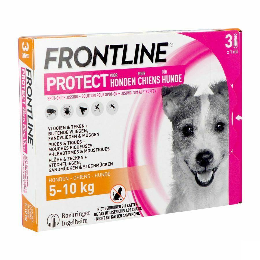 Frontline Protect Spot On Opl Hond 5-10kg Pipet 3