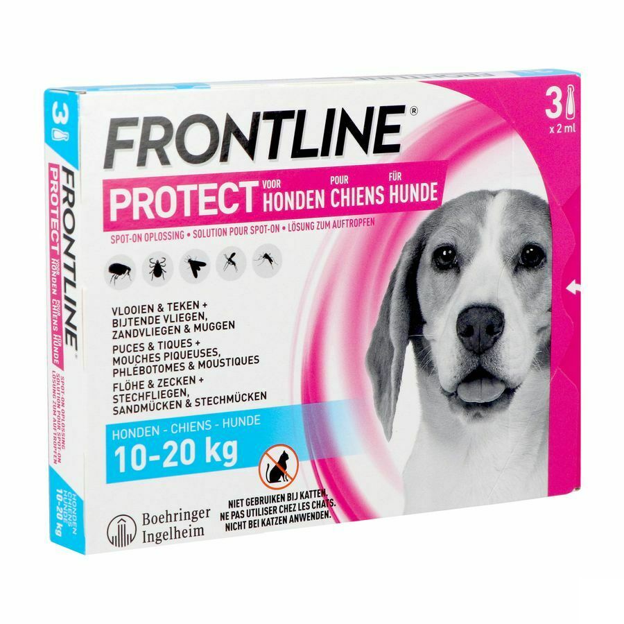 Frontline Protect Spot On Opl Hond 10-20kg Pipet 3