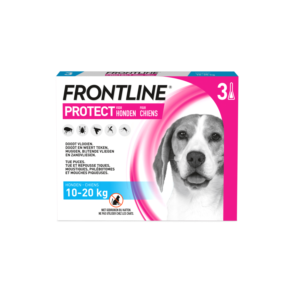 Frontline Protect Spot On Opl Hond 10-20kg Pipet 3