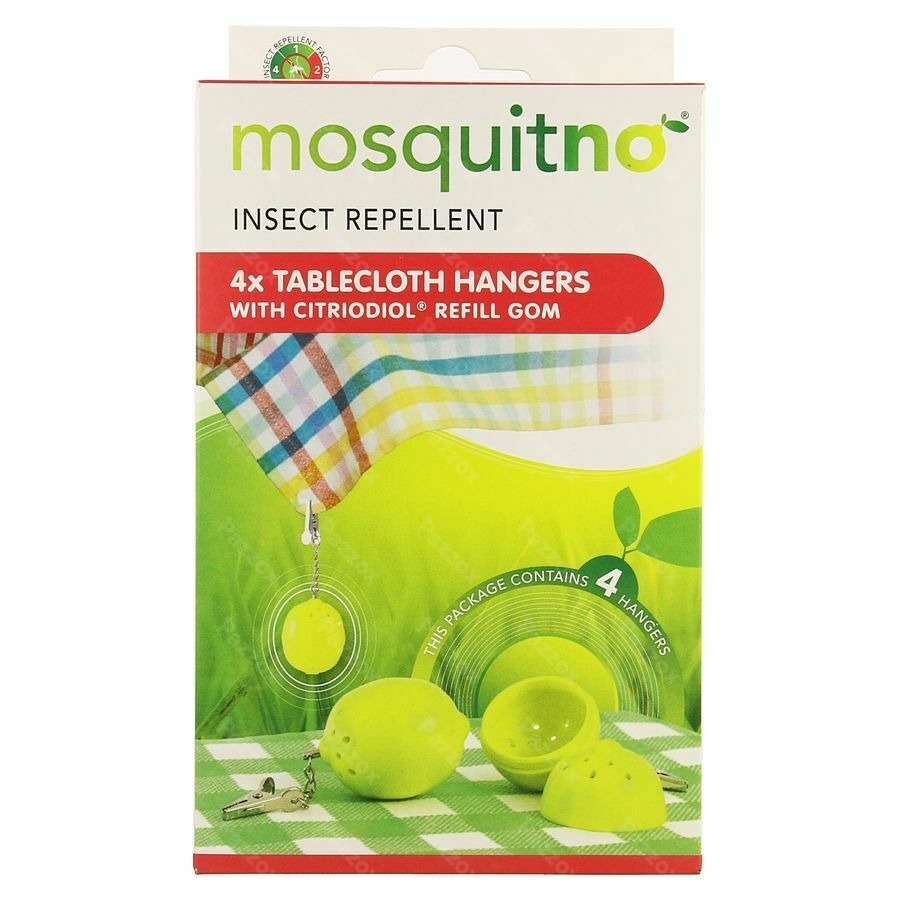 Mosquitno Tafelkleedhangers Citronella 4 Stuks