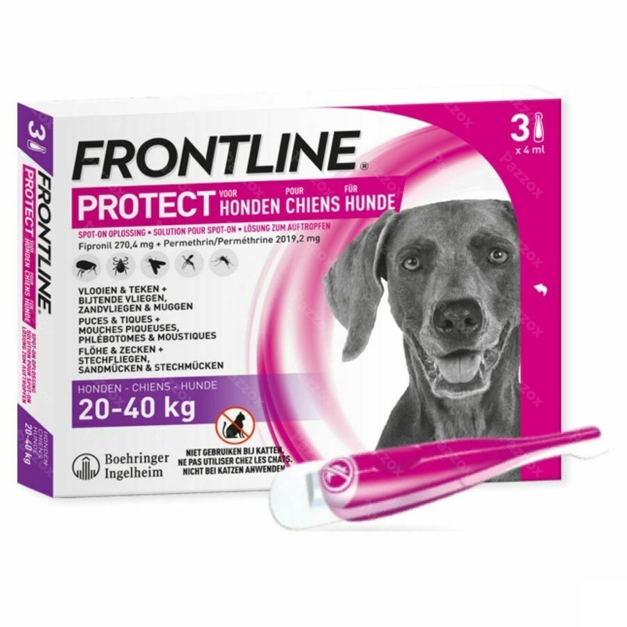 Frontline Protect Spot On Opl Hond 20-40kg Pipet 3